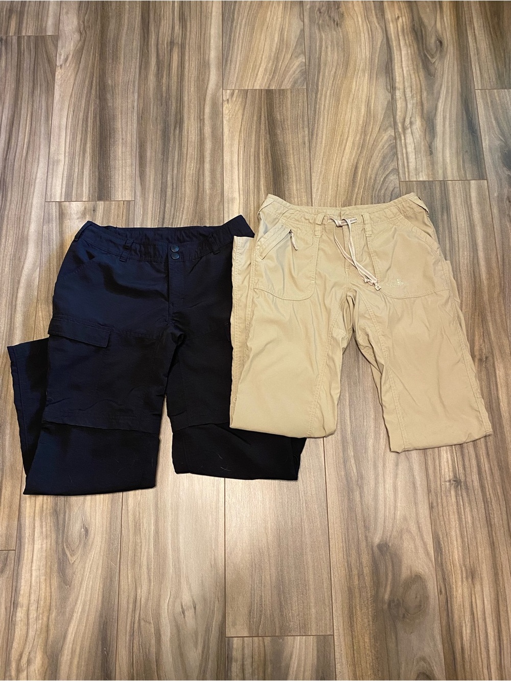 North Face Size 6 Cargo Pants Lot Of 2 Black Khaki